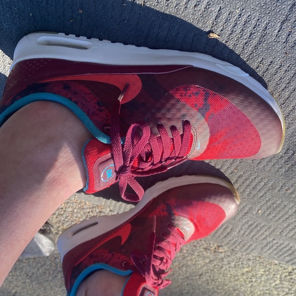 LIMITED EDITION Nike Air Max Thea Print N7 Burgundy Sneakers Women’s Size 7 - Picture 14 of 17